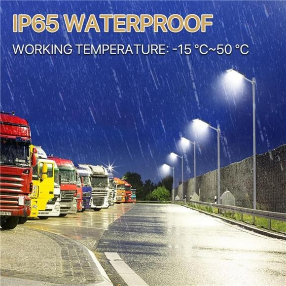 600W Solar Street Light Outdoor , 6500K Dusk to Dawn Solar Light, Waterproof - Picture 6 of 6